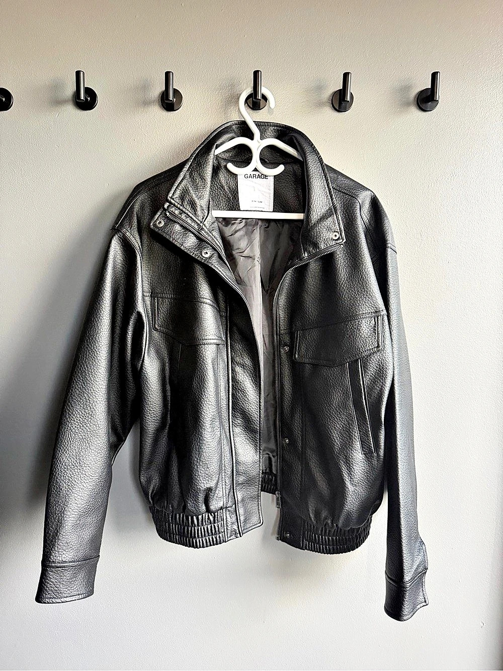 Garage Leather Bomber